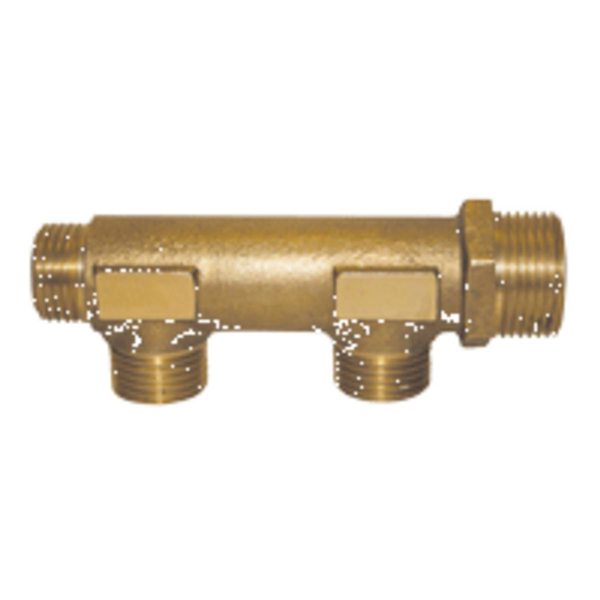 Collecteur MM 3/4"-1+1 dérivation 1/2" Entraxe 47mm-Ø corps 23mm