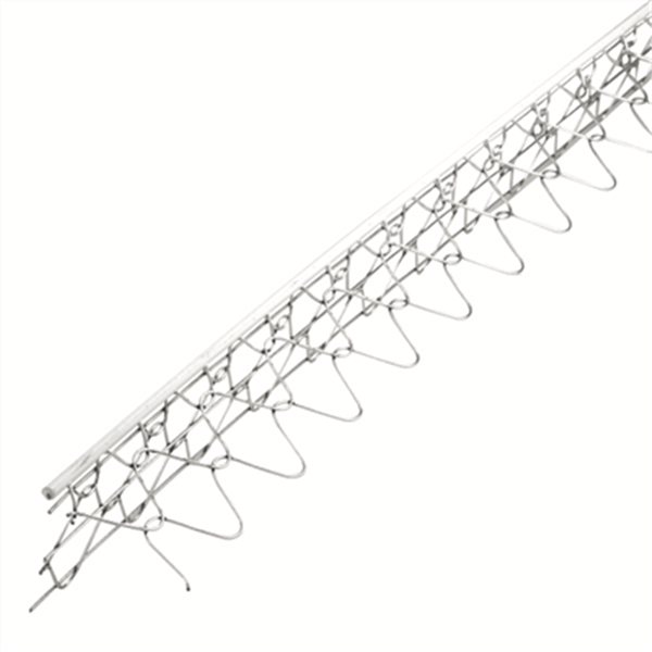 Profilé arête fils acier avec jonc PVC rond ORNÉA - Naturel - L.