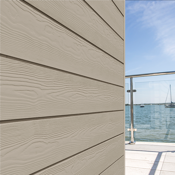 Lame de bardage en fibres-ciment Cedral Click finition relief - 186 MM x 12,00 MM - L. 3,60 M - Brun argile C03