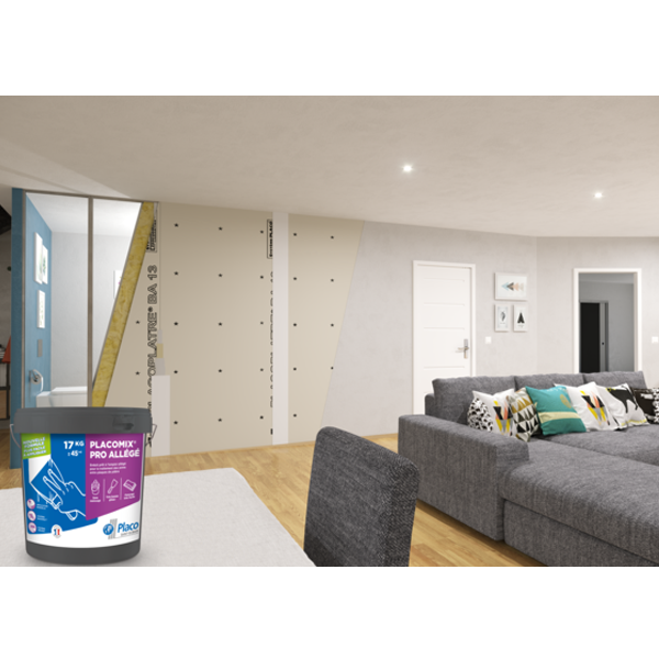 Enduit à joint prêt à l'emploi - Placomix Pro Allégé - seau de 17 KG
