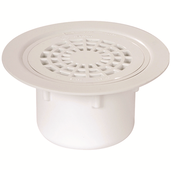 SIPHON S/VERTICALE 50/63 SOL PLAST.GRILLE PVC