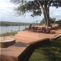 Lame de terrasse en bois exotique Maçaranduba KD lisse - Classe 4 - 145,0 mm x 21,00 mm - Longueur 5,80 m