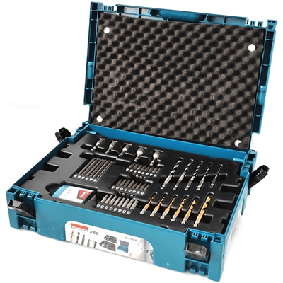 Coffret Makpac embouts forets mèches douilles Makita 56 accessoires