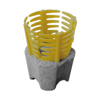 Cale béton à clip pour armature horizontale - Nevoga - enrobage 40 mm - pour fer Ø 4 à 14 mm - 320 pièces