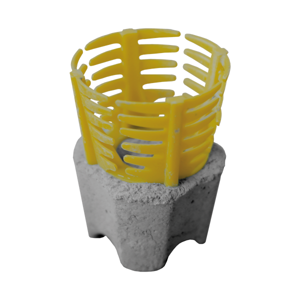 Cale béton à clip pour armature horizontale - Nevoga - enrobage 40 mm - pour fer Ø 4 à 14 mm - 320 pièces