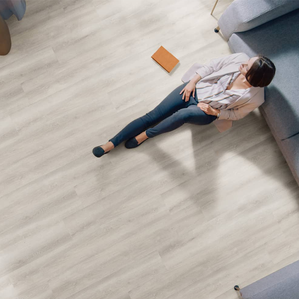 Lame vinyle imitation parquet rigide à clipser avec sous-couche intégrée - 122,0 CM x 18,0 CM - ép. 5,50 MM - North