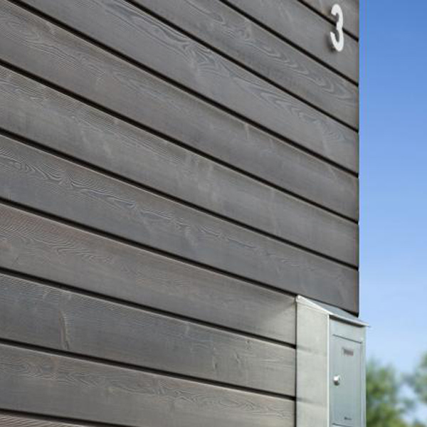 Bardage bois peint en Sapin du Nord de classe 3.1 - Protect Silverwood - Profil Line - 20,00 MM x 125,00 MM - Long. 4,15 M - Coloris Alliage