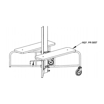 Jeu de 2 planches en bois de rechange pour lève panneau Levpano Mondelin