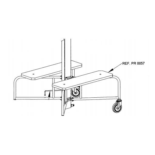 Jeu de 2 planches en bois de rechange pour lève panneau Levpano Mondelin