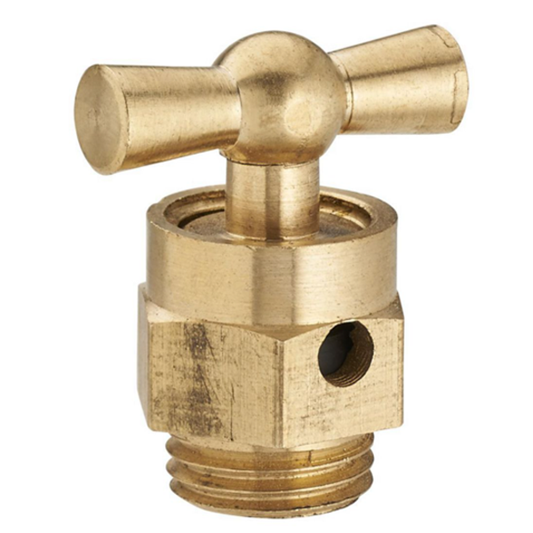 Robinet purgeur réduit à manette - À visser - Filetage M8 x 13 - Noyon & Thiebault - Laiton