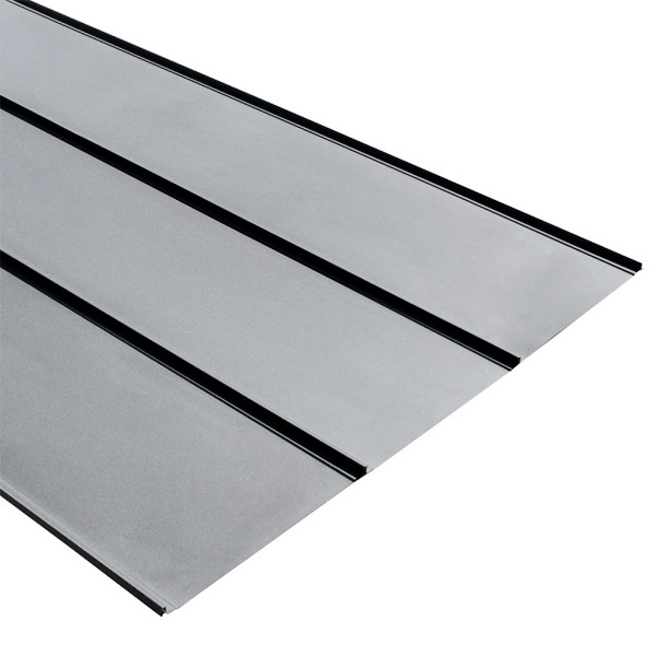 Tôle bac acier 0,60 MM prélaqué aspect joint debout Clipeo Bacacier - 450 MM x 1000,0 MM - Azuro