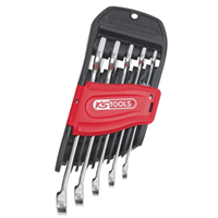 Jeu de 10 clés mixtes métriques KS Tools sur support 8 à 19 mm