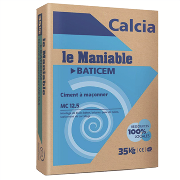 Ciment à maçonner MC 12,5 Le Maniable Baticem® Calcia - Sac de 35 kg