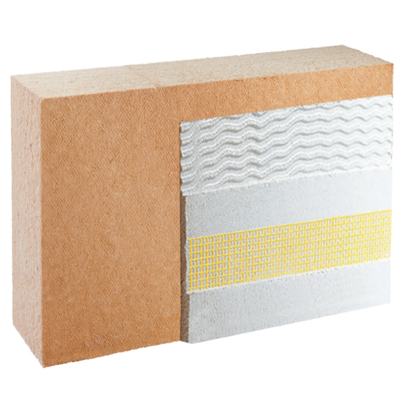 Panneau isolant en fibre de bois pour murs extérieurs sous enduit - Pavawall Smart Pavatex - R=3,70 m².K/W - 940,0 MM x 600 MM - ép. 145 MM