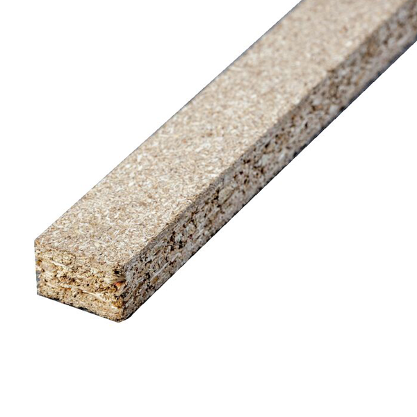 Rail en aggloméré pour cloison alvéolaire Prégyfaylite 50 Siniat- 28 MM x 18,0 MM - longueur 2,03 M