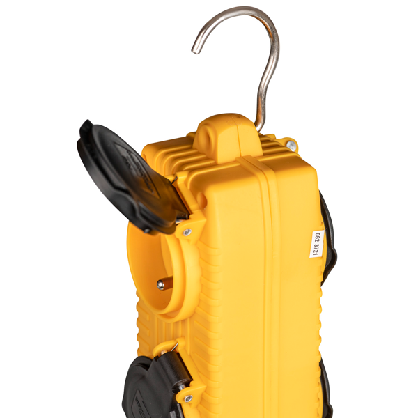 Rallonge électrique Brennestuhl câble de 10,0 M H07RN-F 3G1,5 avec Powerblock 4 prises à clapet IP44