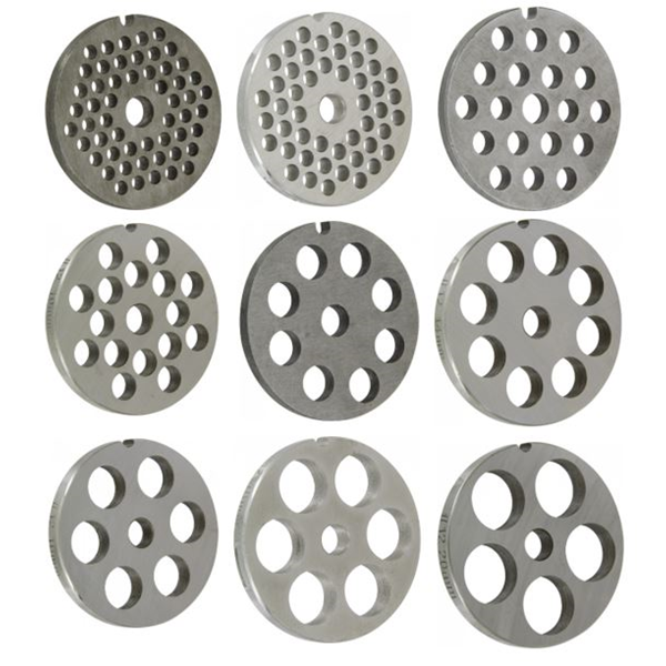 Grille inox avec trous Ø 10 mm pour hachoir électrique n°12