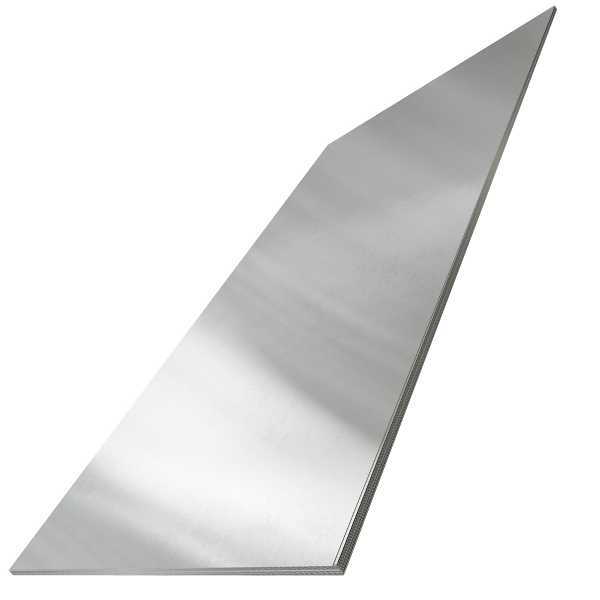 Feuille de zinc pour couverture de toit et façade VMZINC - aspect naturel - 1,00x2,00 MM - épaisseur 0,65 MM