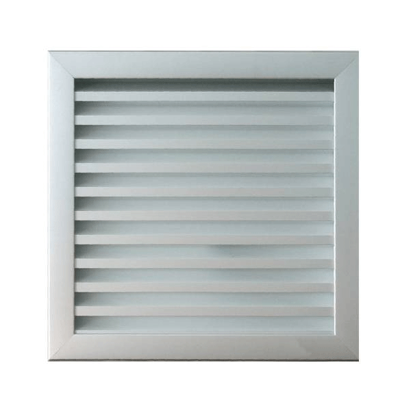 Grille de ventilation murale extérieure - 400 x392mm- Aluminium anodisé
