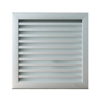 Grille de ventilation murale extérieure - 400 x 392 mm - Aluminium anodisé - Autogyre