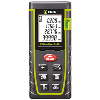 Télémètre laser R-40 Edia - portée de 40 mètres - diode 635 nm Classe II - IP54