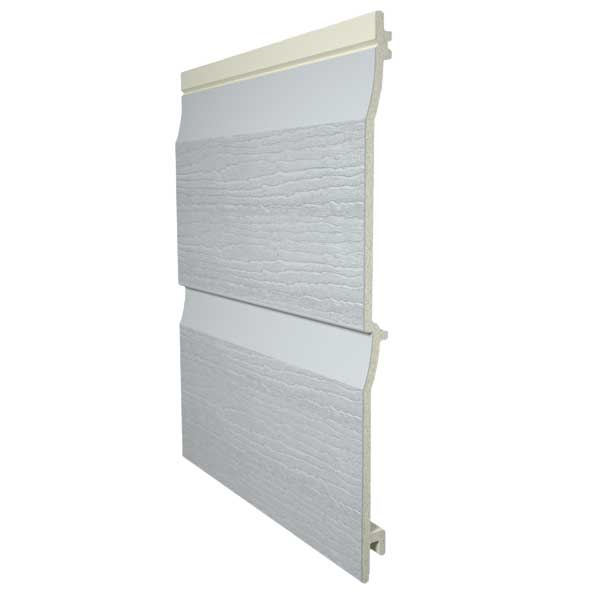 Bardage PVC extérieur imitation bois - système à rainure et languette - P 1024 Deceuninck - 300,00 MM x 4,00 M - Gris clair