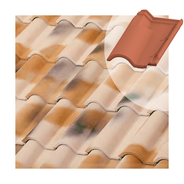 Tuile chatière en terre cuite TB-12 Tejas Borja - coloris Nature Vilavella - 440 MM x 260 MM
