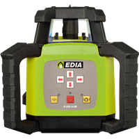 Laser rotatif horizontal à faisceau rouge avec inclinaison manuelle sur 2 axes - Edia R-500 H-IM - IP54 - portée 500 m