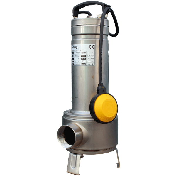 Pompe de relevage eaux chargées et WC monophasé et automatique - Technirel 408 - 24 m³/h - passage libre 50 mm