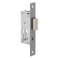 Serrure à encastrer 1 point pêne dormant seul - Metalux 14 - coffre 21 x 95 mm - axe 10.5 mm