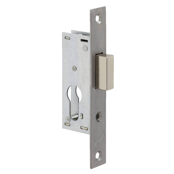 Serrure à encastrer 1 point pêne dormant seul - Metalux 14 - coffre 21 x 95 mm - axe 10.5 mm