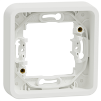 Cadre pour 1 poste encastré Schneider Mureva Styl - IP55 - IK08 - blanc RAL 9003