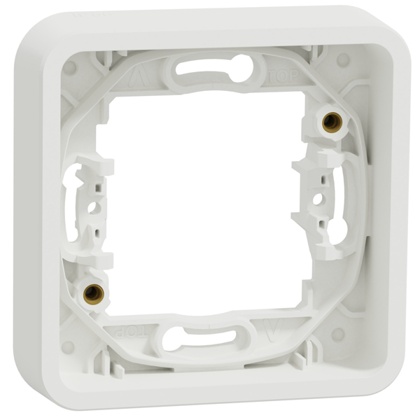 Cadre pour 1 poste encastré Schneider Mureva Styl - IP55 - IK08 - blanc RAL 9003