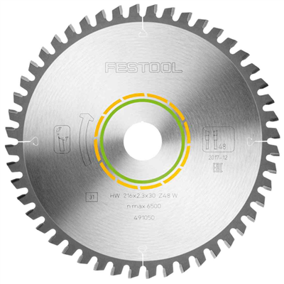 Lame de scie circulaire bois Festool Wood Fine Cut HW 216x2,3x30 mm 48 dents