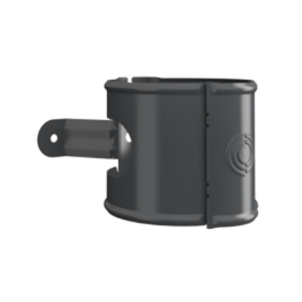 Collier de descente de gouttière Lindab SSVU pour tuyau de 100 MM - acier galvanisé Gris anthracite RAL 7016