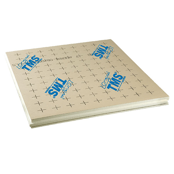 Panneau d'isolation du sol TMS Isolant - chape avec ou sans plancher chauffant - mousse PU - 1,2 x 1 m - 80 mm