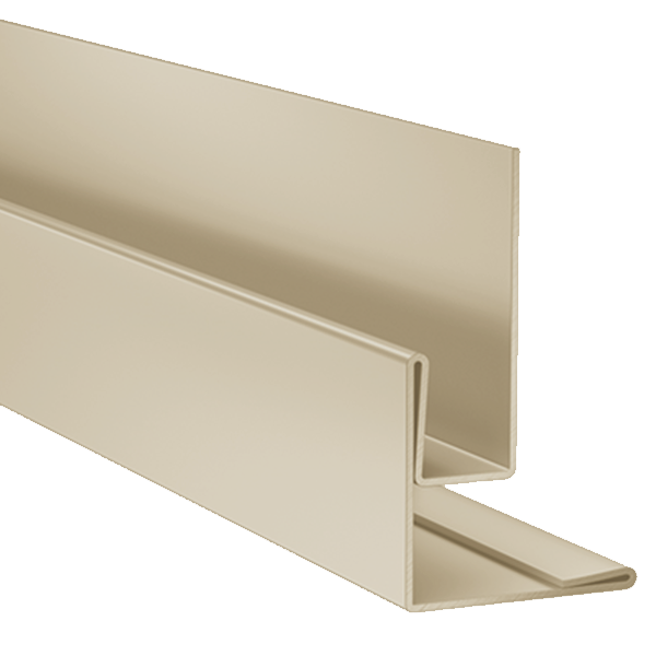 Profilé d'angle sortant et de retour tableau pour bardage Hardie VL Plank - Alu Sable clair - 3,00 M