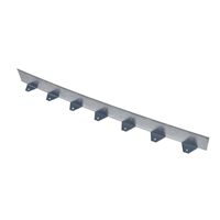 Bordure en acier galva en L - 100mm x 50mm x 2.24ml + bride