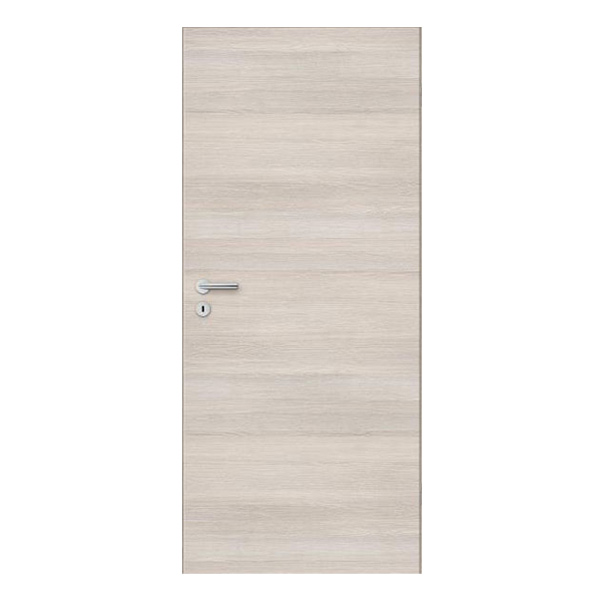 Porte aspect bois à veinage horizontal - Verso Crema - Main gauche - 203.6 CM x 83 CM - Crème