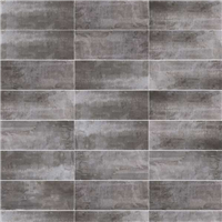 Carrelage imitation carreaux de ciment - Faïence salle de bain - Groove - 50,0 CM x 25,0 CM - ép. 8,50 MM - Antracita