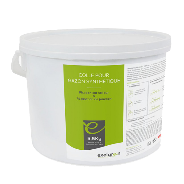 Colle de résine polyuréthane pour gazon synthétique - pot de 5 KG
