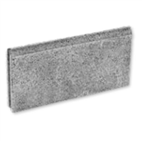 Bordure de jardin en béton avec rainure pour emboîtement - coloris Pierre - 50,0 CM x 25,0 CM x 5,00 CM