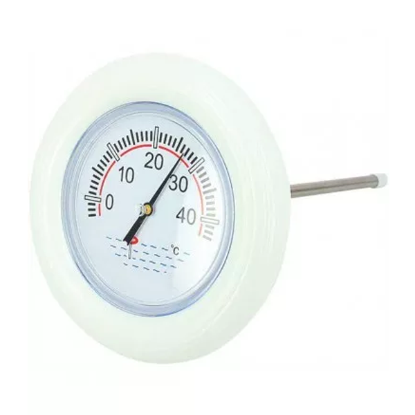 Thermomètre flottant rond blanc pour piscines et spas - Astralpool - diamètre 180 mm