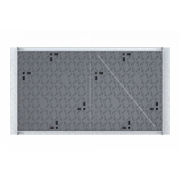 CADRE + TAMPON K2C D400 AVEC LOGO TELECOM