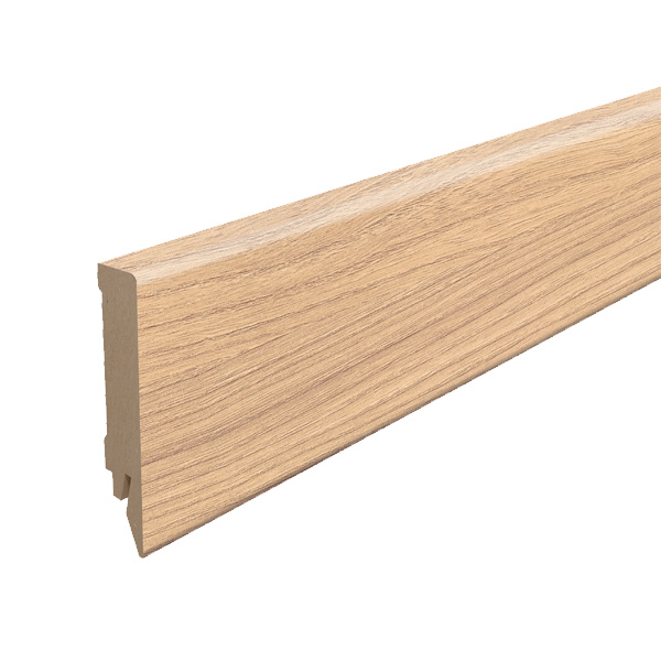 Plinthe MDF pour parquet stratifié Egger - Hauteur 80 mm - Ép.14 mm - Longueur 2,40 m - Acacia Sheffiel Naturel