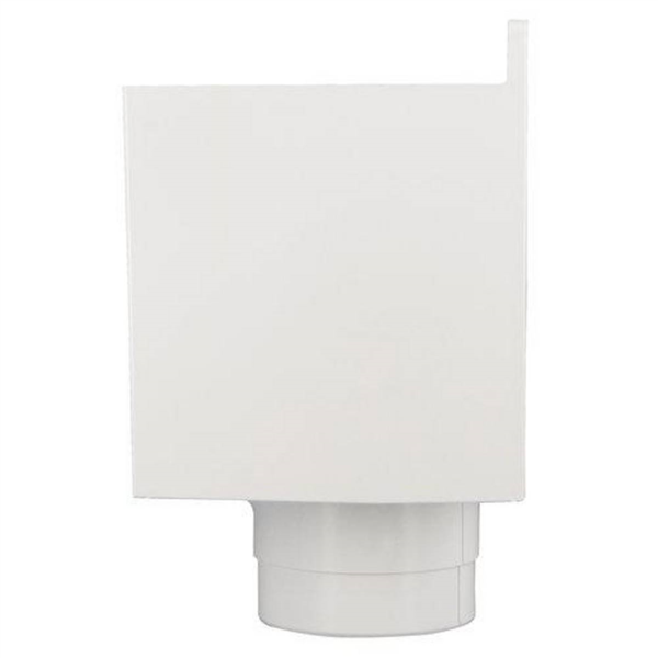 Boîte à eau de gouttière carrée Nicoll - Diamètre du tube 100 mm - Techtan Blanc