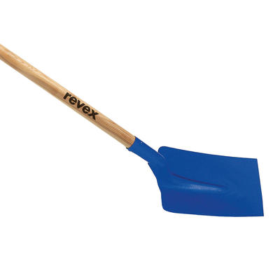 Pelle carrée col de cygne Revex - Largeur 25 cm - Avec manche bois droit 1.2 m