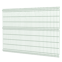 Panneau grillage rigide Vert RAL6005 - Hercules Medium - fil vertical Ø4 mm fil horizontal Ø5 mm galvanisé et plastifié - 2,50 M x 1,53 M