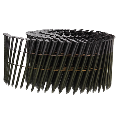 Clou cranté 16° en rouleau à fil soudé Haubold pour cloueur RNC - 3,1 x 90 mm - boîte de 4050