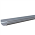 Gouttière demi-ronde à ourlet MEP GD25 en PVC Gris - développé 250 MM - longueur 4 M